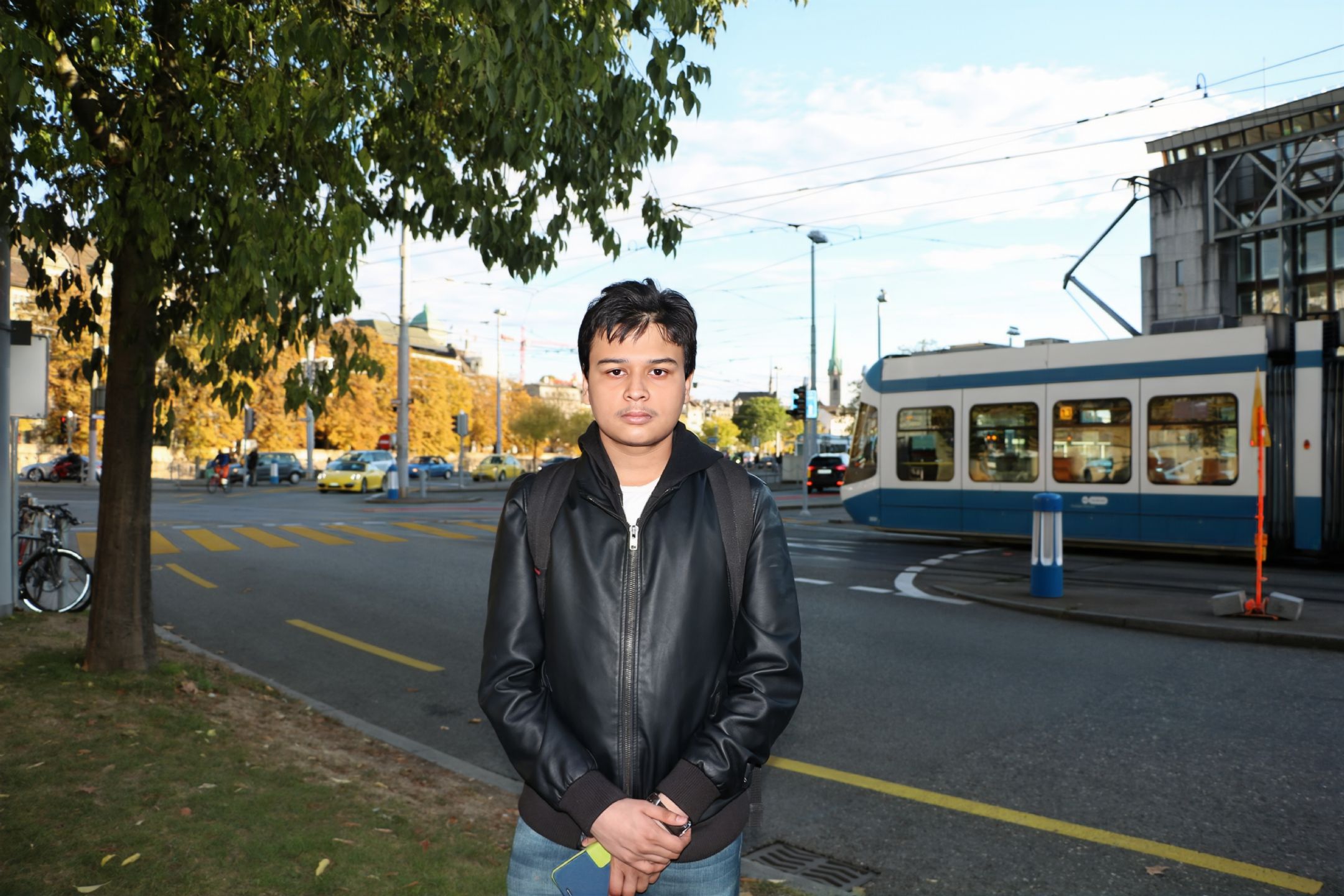 >Abhigyan Guha in Zurich, Switzerland.